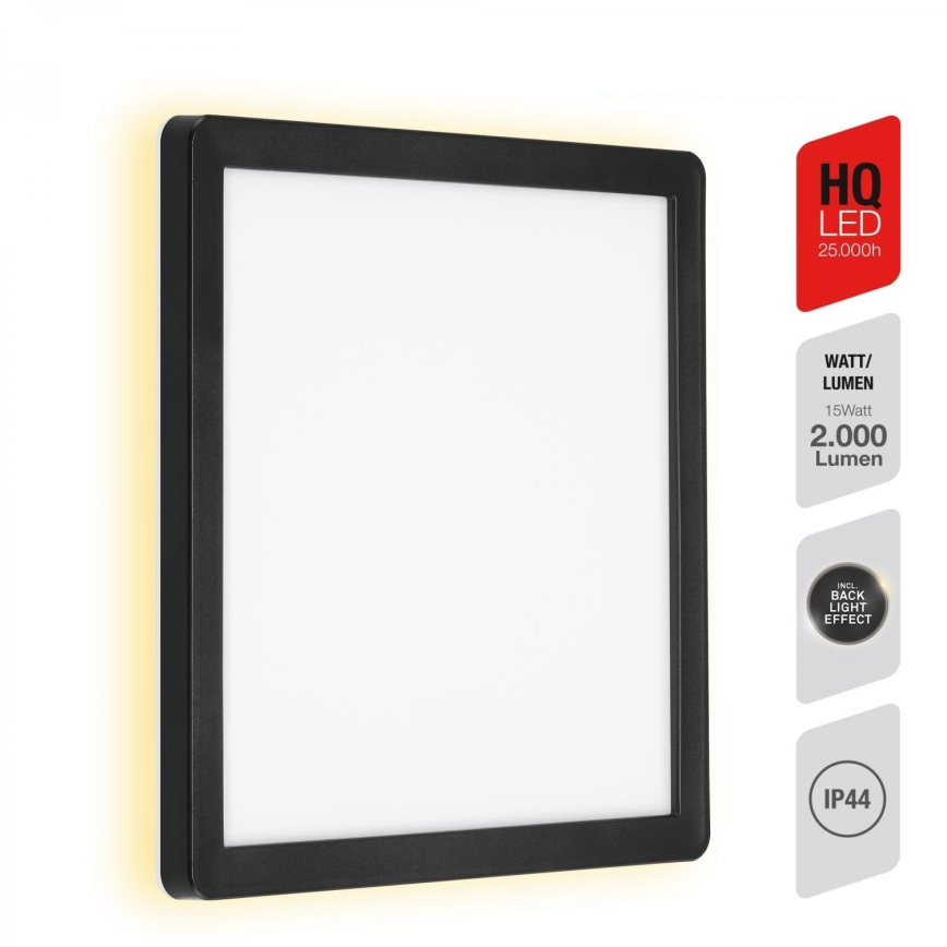 Briloner 313505TF - LED Vonkajšie nástenné svietidlo LED/15W/230V IP44 4000K čierna