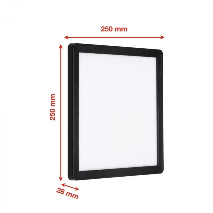 Briloner 313505TF - LED Vonkajšie nástenné svietidlo LED/15W/230V IP44 4000K čierna