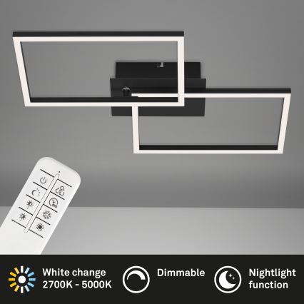 Briloner 3149-018 - LED Stmievateľný prisadený luster FRAME 2xLED/15W/230V +  diaľkové ovládanie