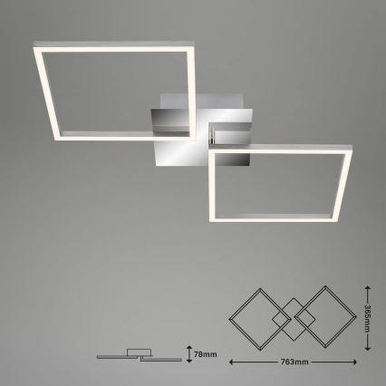 Briloner 3192-018 - LED Stropné svietidlo FRAMES 2xLED/16W/230V