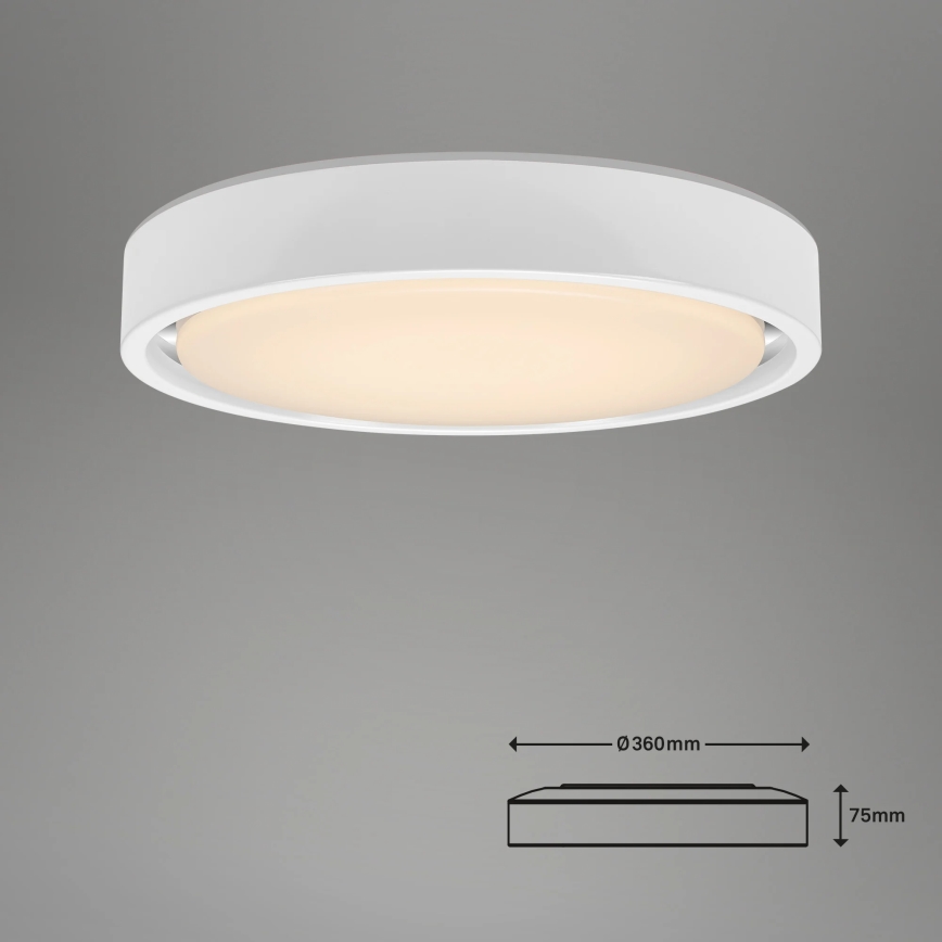 Briloner 3227-016 - LED RGB Stmievateľné svietidlo so senzorom TALENA LED/24W/230V biela + diaľkové ovládanie