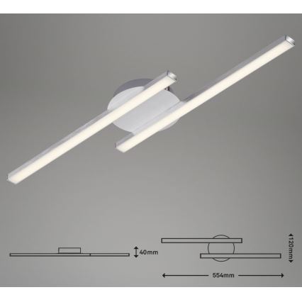 Briloner 3257-029 - LED Prisadený luster GO 2xLED/6W/230V