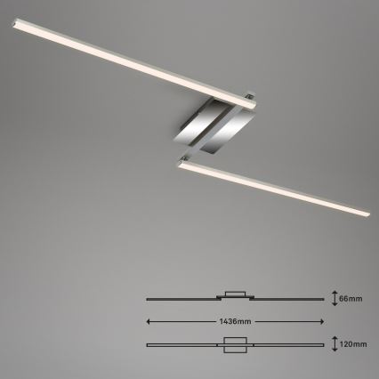 Briloner 3500-018 - LED Prisadený luster STAFF 2xLED/6W/230V