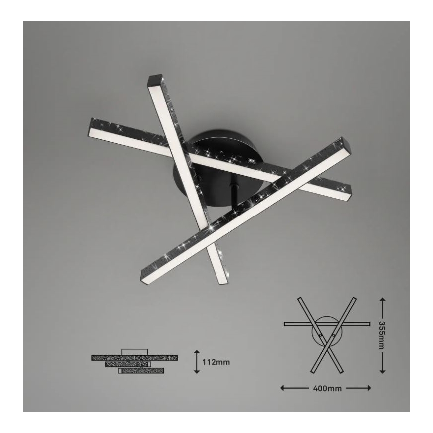 Briloner 3518-035 - LED Prisadený luster REY 3xLED/5W/230V