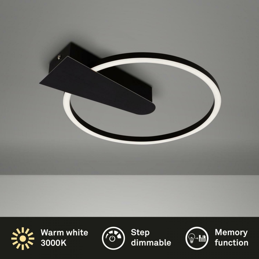 Briloner 3542-015 - LED Stmievateľné stropné svietidlo NICO LED/12W/230V čierna