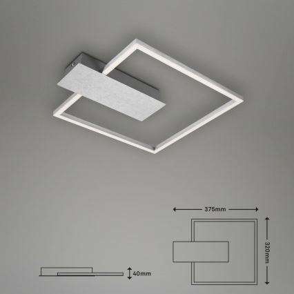 Briloner 3544-018 - LED Stmievateľné stropné svietidlo NICO LED/12W/230V matný chróm