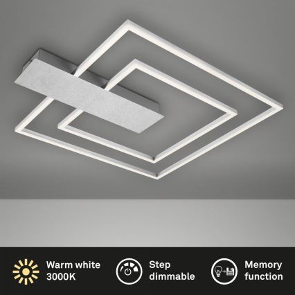 Briloner 3545-018 - LED Stmievateľné stropné svietidlo NICO LED/25W/230V matný chróm