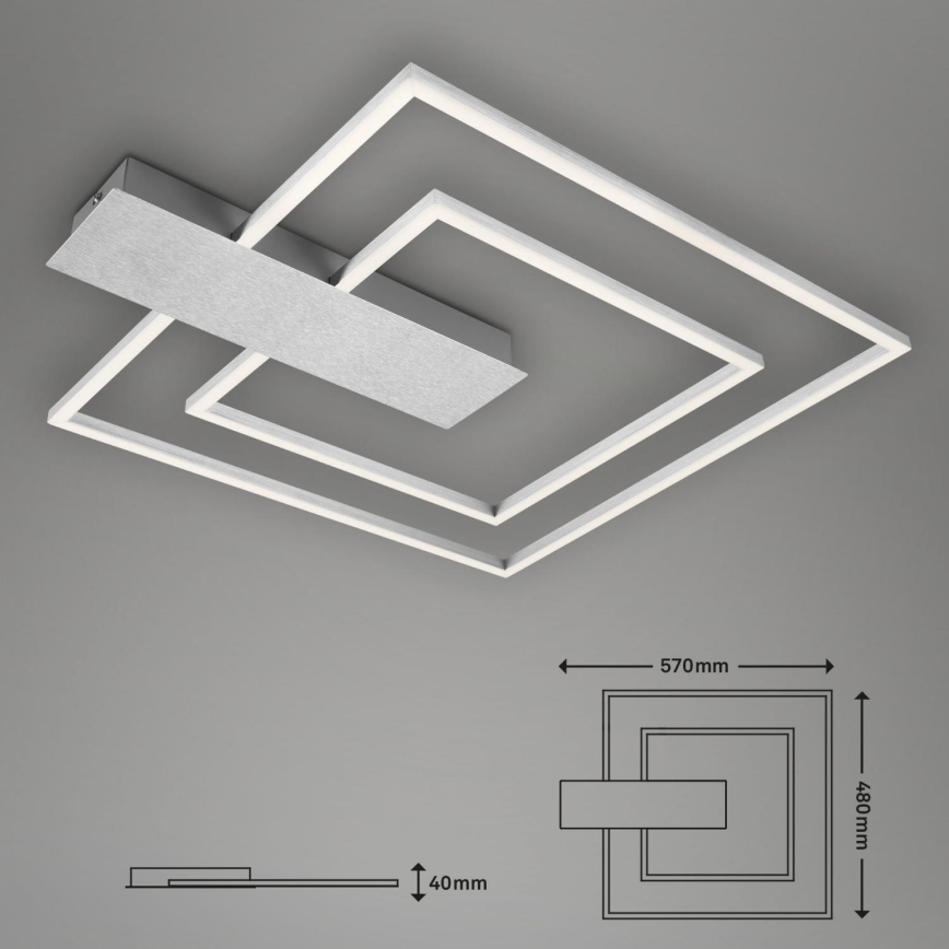 Briloner 3545-018 - LED Stmievateľné stropné svietidlo NICO LED/25W/230V matný chróm