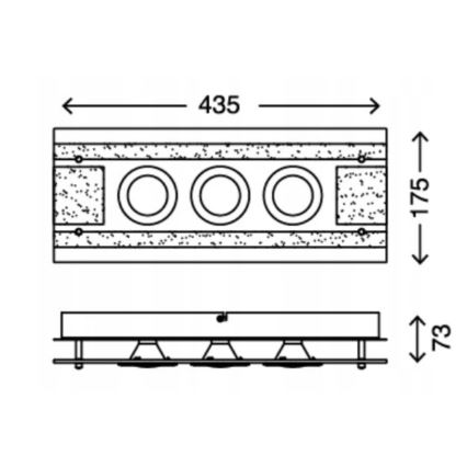 Briloner 3552-032 - LED Stropné svietidlo PURISTA 3xLED/5W/230V