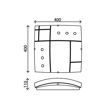 Briloner 3636-016 - LED Stropné svietidlo AGILED LED/22W