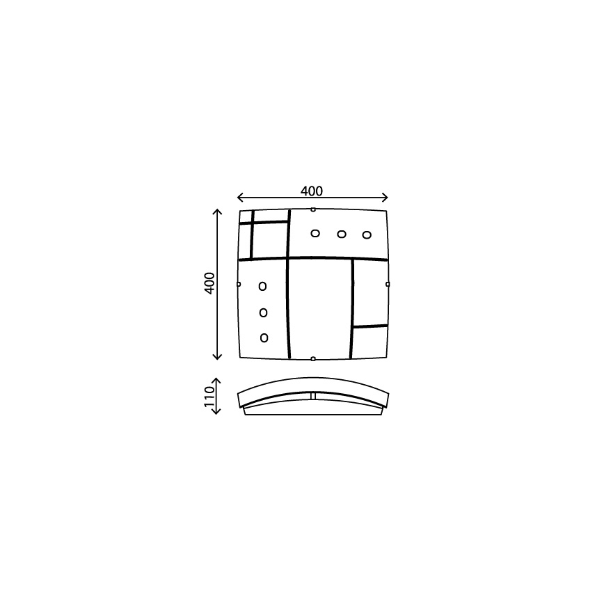 Briloner 3636-016 - LED Stropné svietidlo AGILED LED/22W