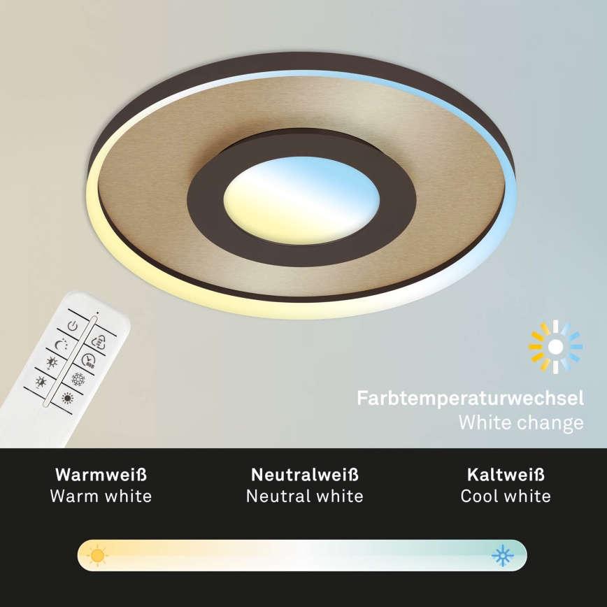 Briloner 3640017 - LED Stmievateľné stropné svietidlo FRAME LED/25W/230V 2700-6500K + diaľkové ovládanie