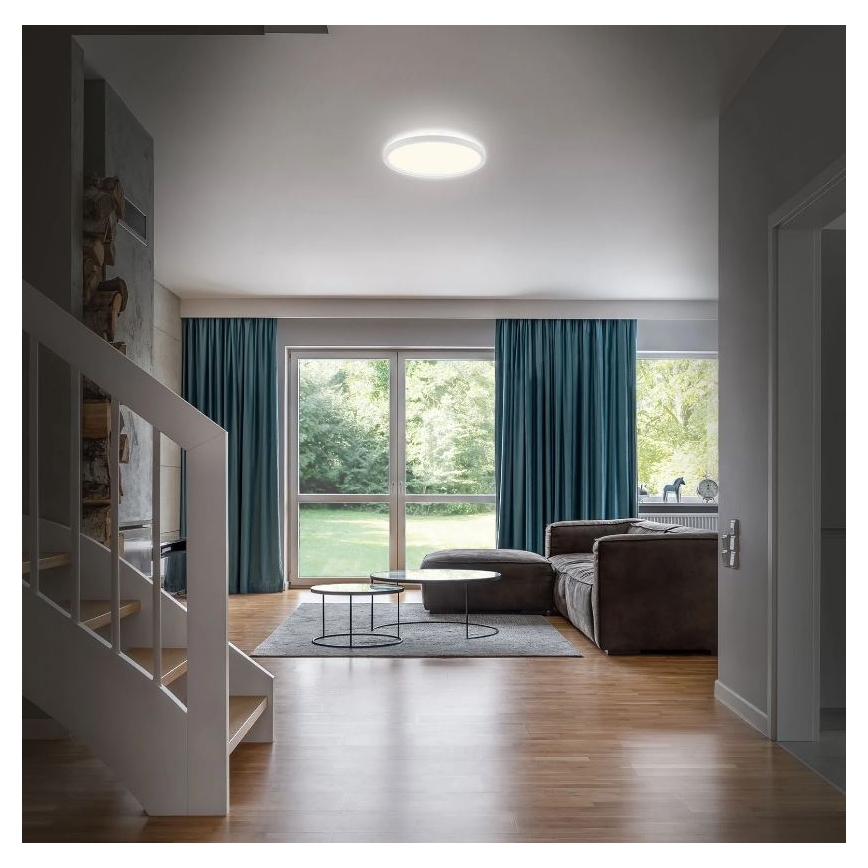Briloner 3642-416 - LED Kúpeľňové stropné svietidlo SLIM LED/19W/230V IP44 biela