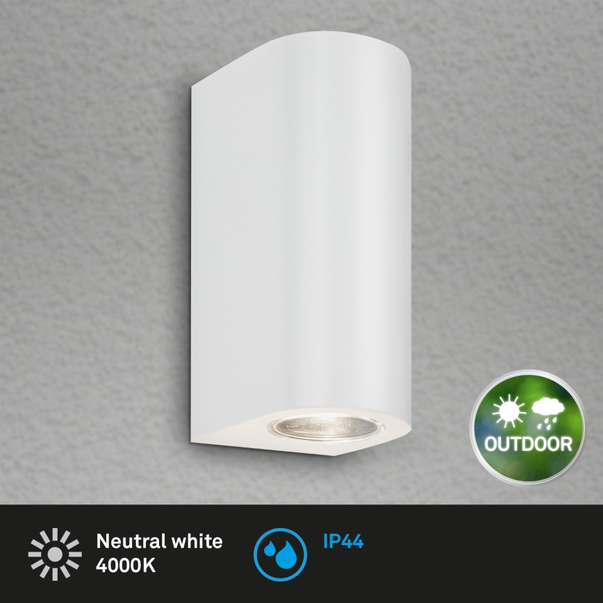 Briloner 3648-026 - LED Vonkajšie nástenné svietidlo UP&DOWN 2xGU10/4,7W/230V IP44