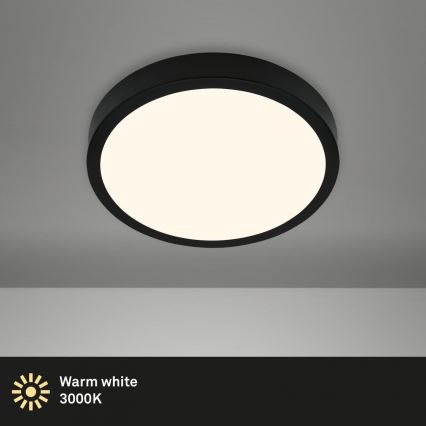 Briloner 3700-015 - LED Stropné svietidlo RUNA LED/16W/230V 3000K pr. 28 cm čierna