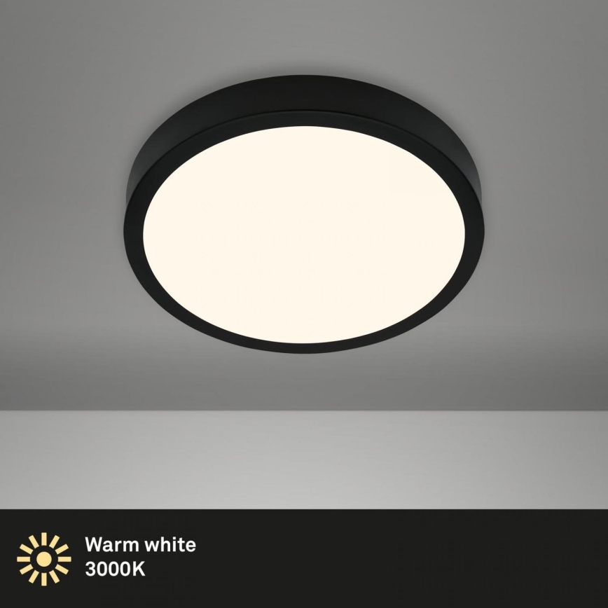 Briloner 3700-015 - LED Stropné svietidlo RUNA LED/16W/230V 3000K pr. 28 cm čierna