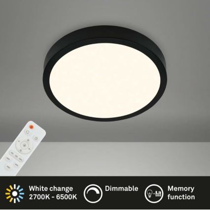 Briloner 3701-015 - LED Stmievateľné stropné svietidlo RUNA LED/18W/230V 2700-6500K + diaľkové ovládanie