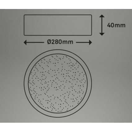 Briloner 3701-015 - LED Stmievateľné stropné svietidlo RUNA LED/18W/230V 2700-6500K + diaľkové ovládanie