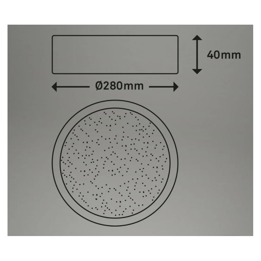 Briloner 3701-015 - LED Stmievateľné stropné svietidlo RUNA LED/18W/230V 2700-6500K + diaľkové ovládanie