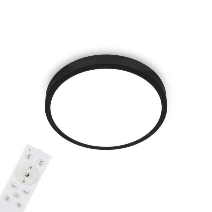 Briloner 3709-015 - LED RGBW Stmievateľné stropné svietidlo LED/22W/230V 4000K pr. 38 cm čierna + diaľkové ovládanie