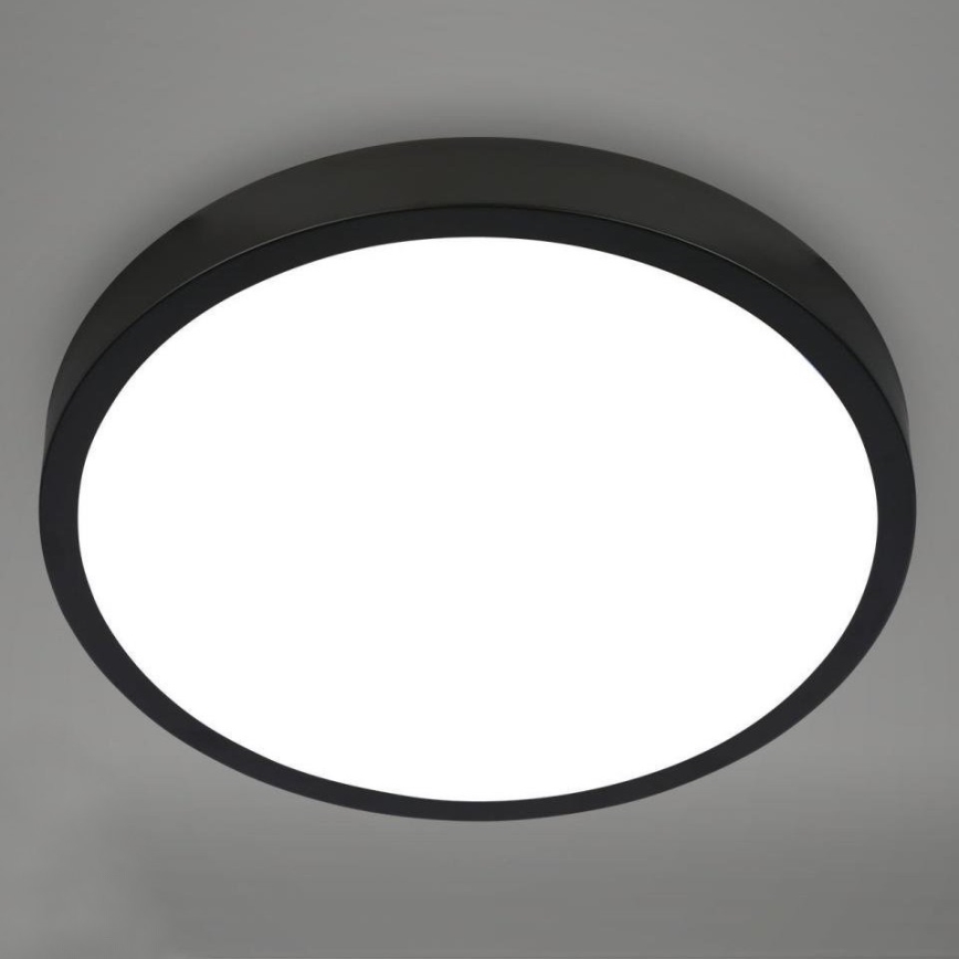 Briloner 3709-015 - LED RGBW Stmievateľné stropné svietidlo LED/22W/230V 4000K pr. 38 cm čierna + diaľkové ovládanie