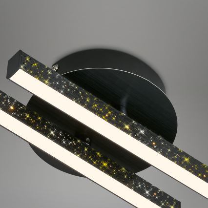 Briloner 3717-025 - LED Prisadený luster REY 2xLED/12W/230V čierna