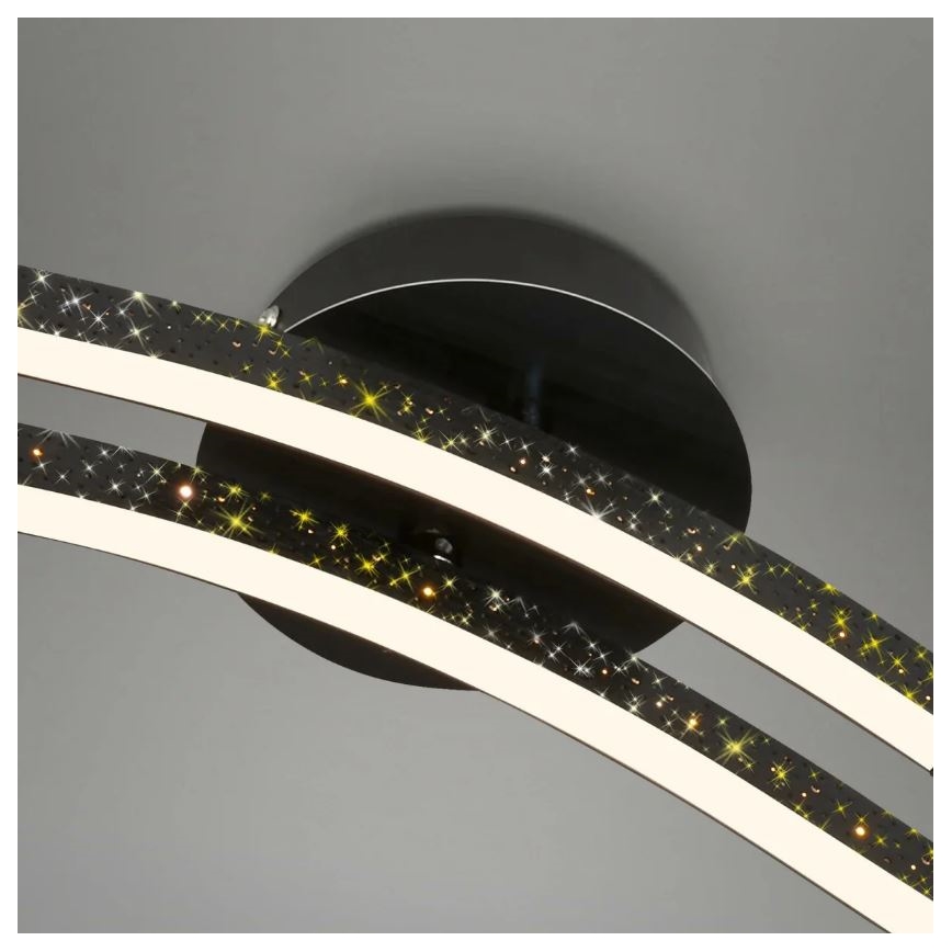 Briloner 3718-025 - LED Prisadený luster REY 2xLED/6W/230V čierna