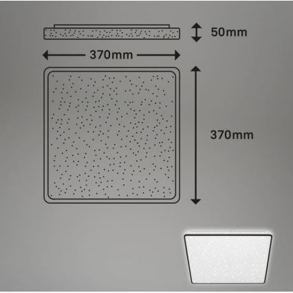 Briloner 3749-415 - LED Stropné svietidlo LINO LED/24W/230V čierna