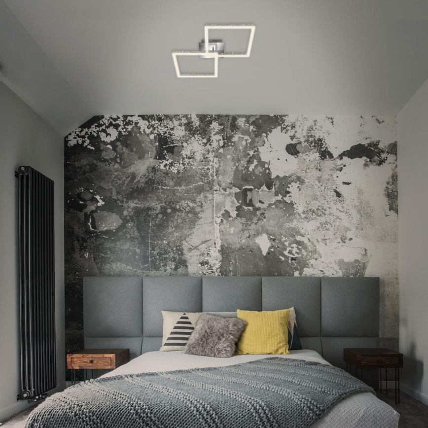 Briloner 3751-019 - LED Stmievateľné stropné svietidlo FRAME LED/20W/230V lesklý chróm