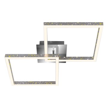 Briloner 3751-019 - LED Stmievateľné stropné svietidlo FRAME LED/20W/230V lesklý chróm