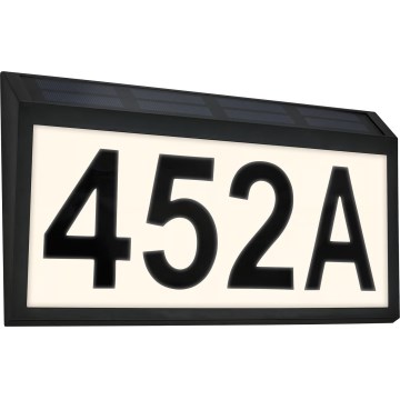 Briloner 3797015 - LED solárne domové číslo LED/0,5W/1,2V 1200 mAh IP44