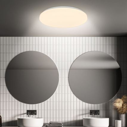 Briloner 3827-016 - LED kúpeľňové stropné svietidlo so senzorom WALK LED/13W/230V IP54 priemer 27 cm biela