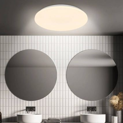 Briloner 3828-016 - LED stropné svietidlo do kúpeľne s pohybovým senzorom WALK LED/24W/230V IP54 pr. 35 cm biela