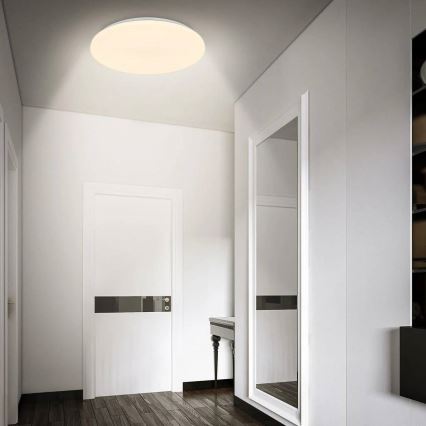 Briloner 3828-016 - LED stropné svietidlo do kúpeľne s pohybovým senzorom WALK LED/24W/230V IP54 pr. 35 cm biela