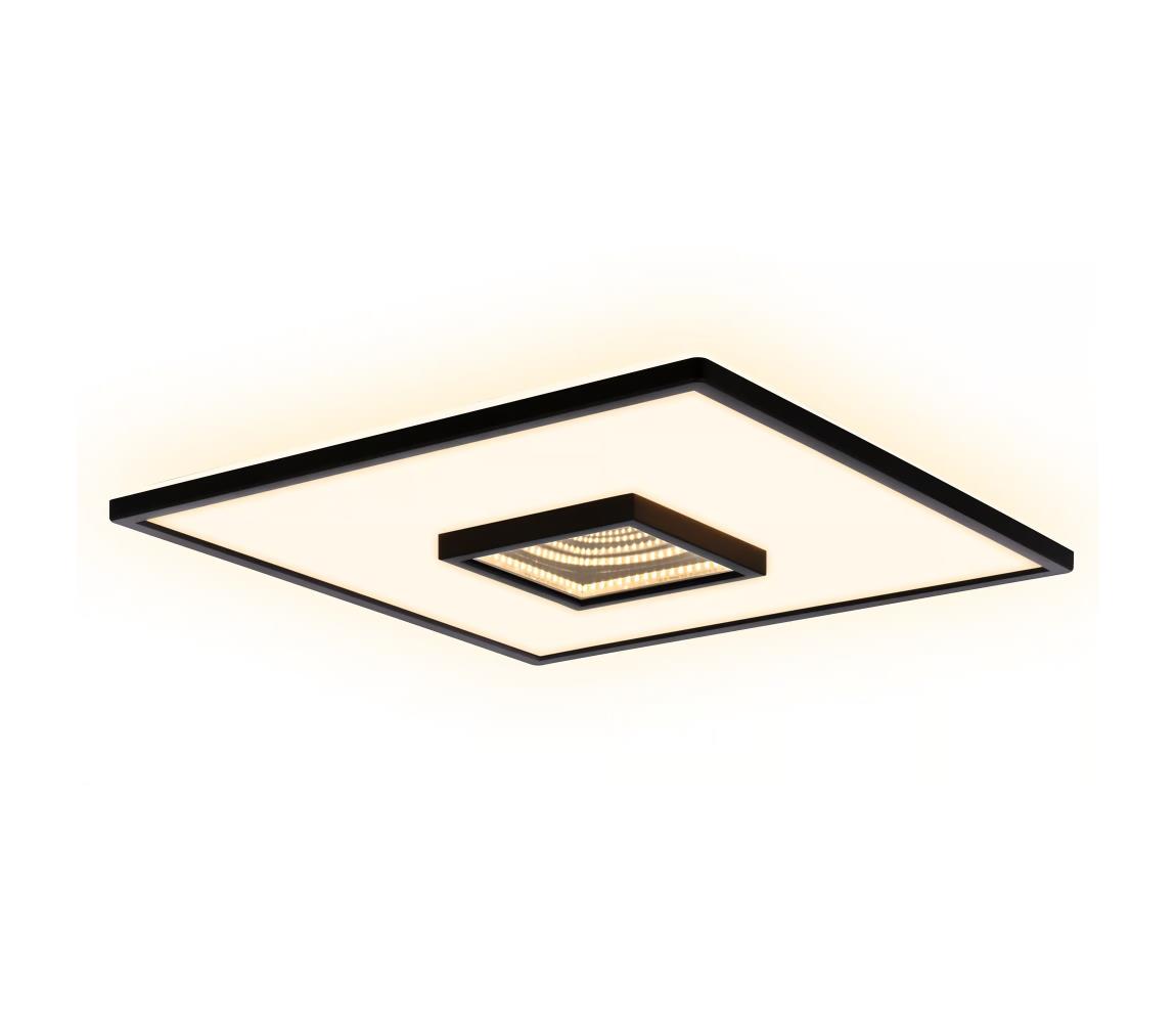 Briloner 3848015 - LED stropné svietidlo TORO LED/18W/230V 42x42 cm čierne 3848015