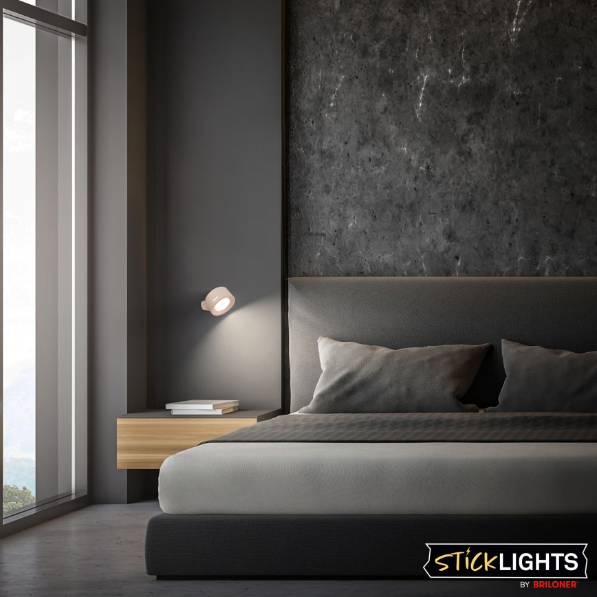 Briloner 3896011 - LED Stmievateľné nabíjacie nástenné svietidlo TARI LED/1,6W/5V 1500 mAh béžová