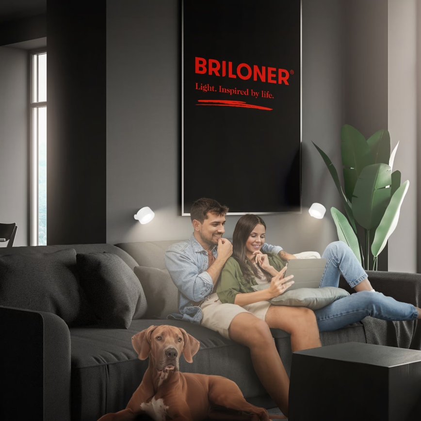 Briloner 3896016 - LED stmievateľné nabíjacie nástenné svietidlo TARI LED/1,6W/5V 1500 mAh biela