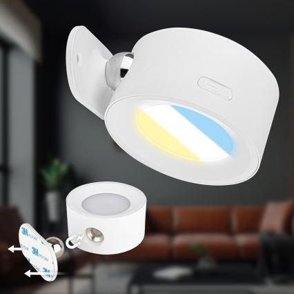 Briloner 3896016 - LED stmievateľné nabíjacie nástenné svietidlo TARI LED/1,6W/5V 1500 mAh biela
