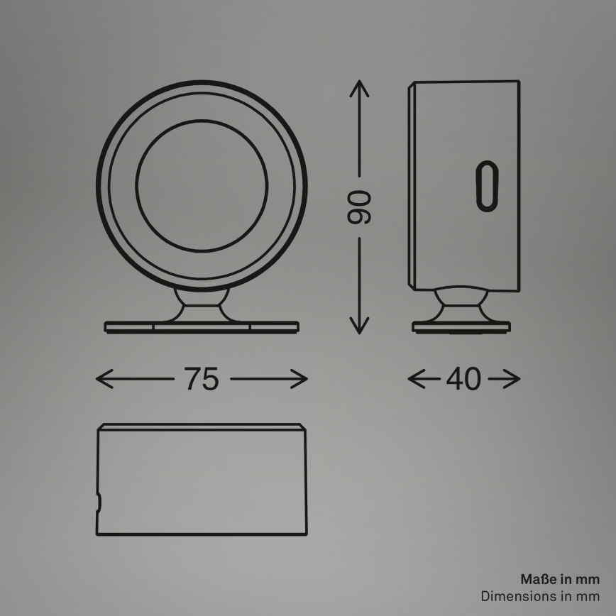 Briloner 3896016 - LED Stmievateľné nabíjacie nástenné svietidlo TARI LED/1,6W/5V 1500 mAh biela