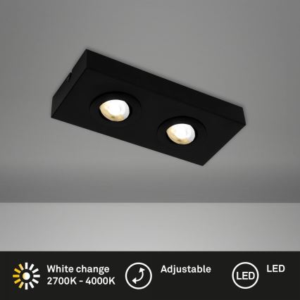 Briloner 3996025 - LED Bodové svietidlo CTS 2xLED/4W/230V 2700/4000K čierna