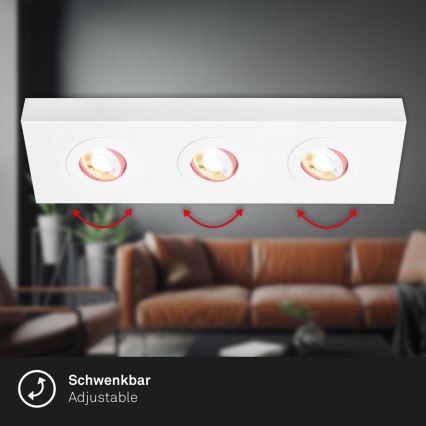 Briloner 3996036 - LED Bodové svietidlo CTS 3xLED/4W/230V 2700/4000K biela