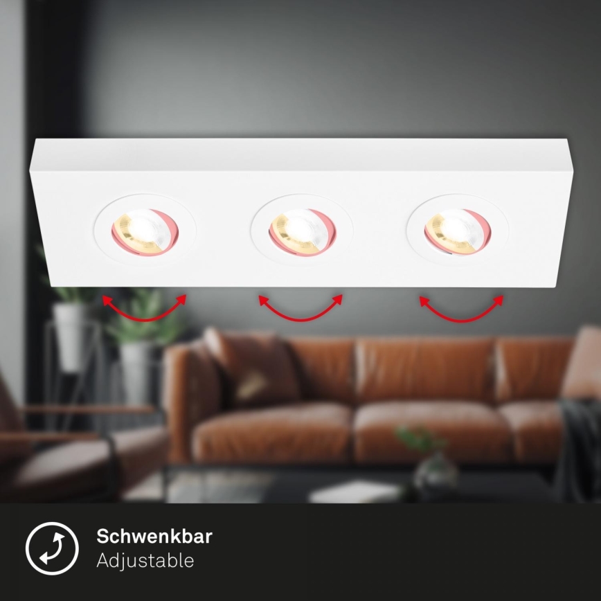 Briloner 3996036 - LED Bodové svietidlo CTS 3xLED/4W/230V 2700/4000K biela