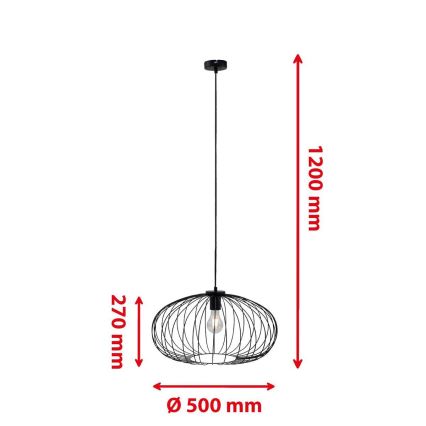 Briloner 4023-015 - Luster na lanku KAGO 1xE27/60W/230V