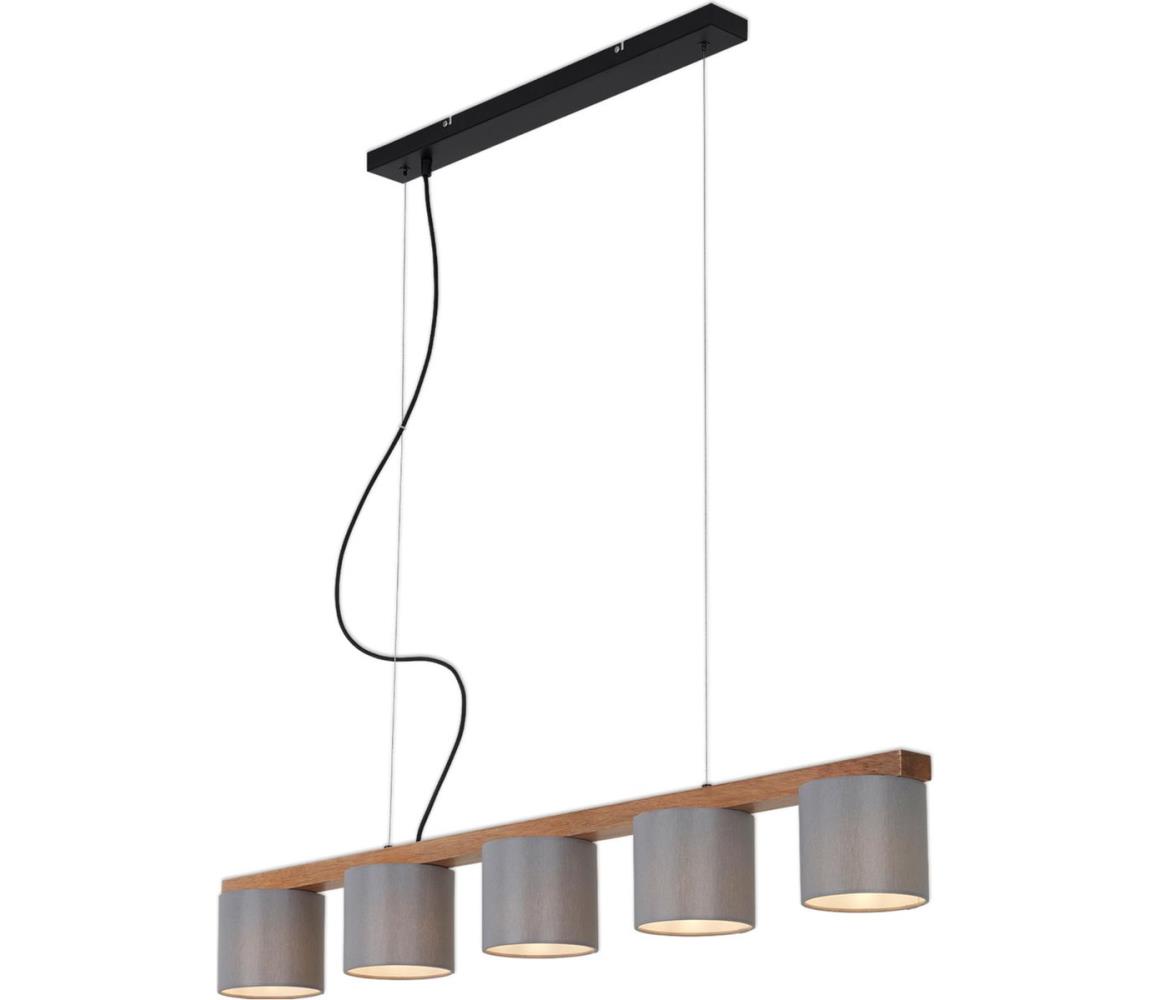 Briloner 4075-054 - Závesný luster RHON na lankách 5xE14/25W/230V 4075-054