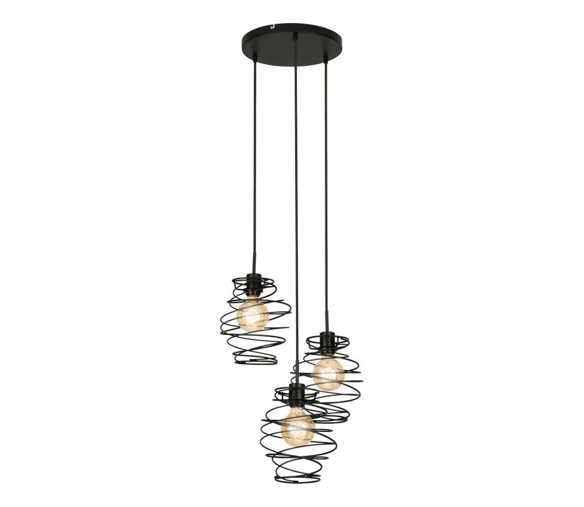 Briloner 4870-035 - Závesné svietidlo na lankách 3xE27/60W/230V 4870-035