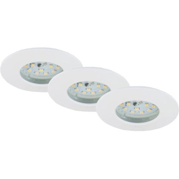 Briloner 6994-036 - Sada 3x LED zapustených kúpeľňových svietidiel LED/5W/230V IP44