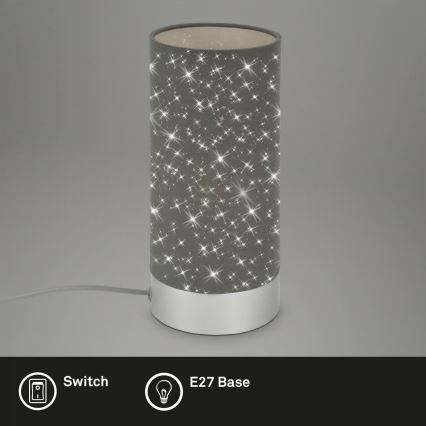 Briloner 7028-014 - Stolná lampa STARRY SKY 1xE14/25W/230V šedá