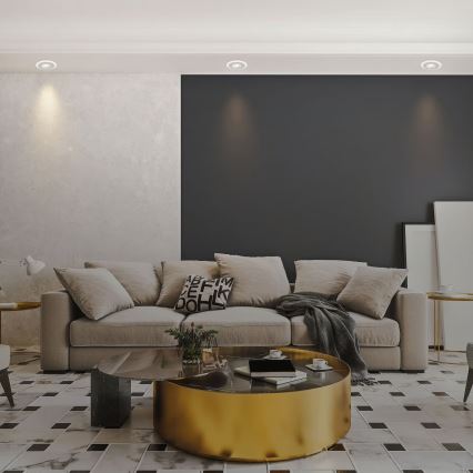 Briloner 7039034 - SADA 3xLED Kúpeľňové zapustené stropné svietidlo 3xLED/5W/230V IP44 matný chróm