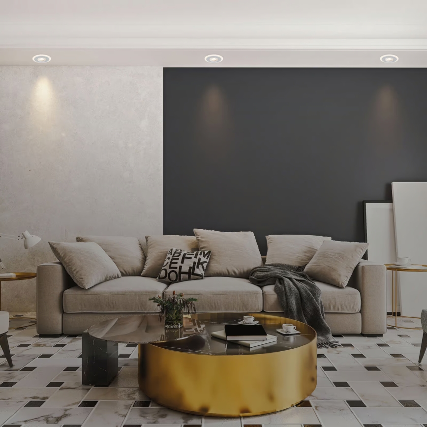 Briloner 7039034 - SADA 3xLED Kúpeľňové zapustené stropné svietidlo 3xLED/5W/230V IP44 matný chróm