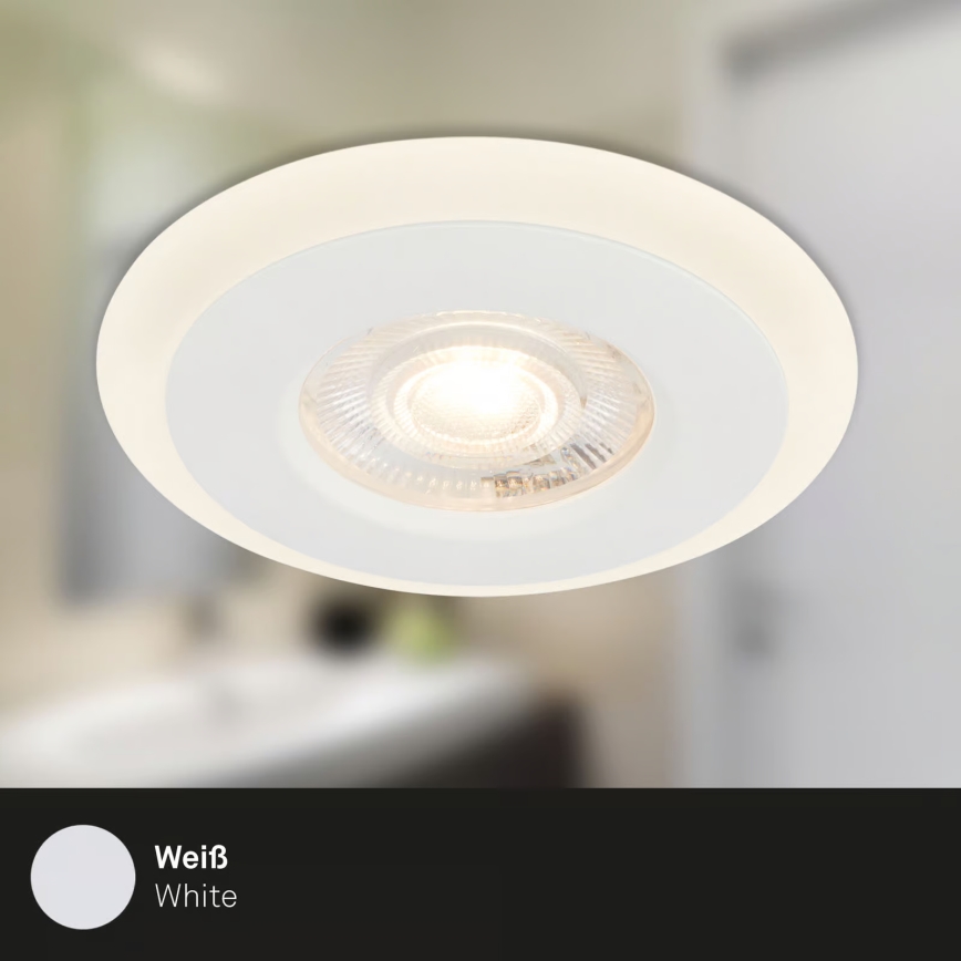 Briloner 7039036 - SADA 3xLED Kúpeľňové zapustené svietidlo 3xLED/5W/230V IP44 biela